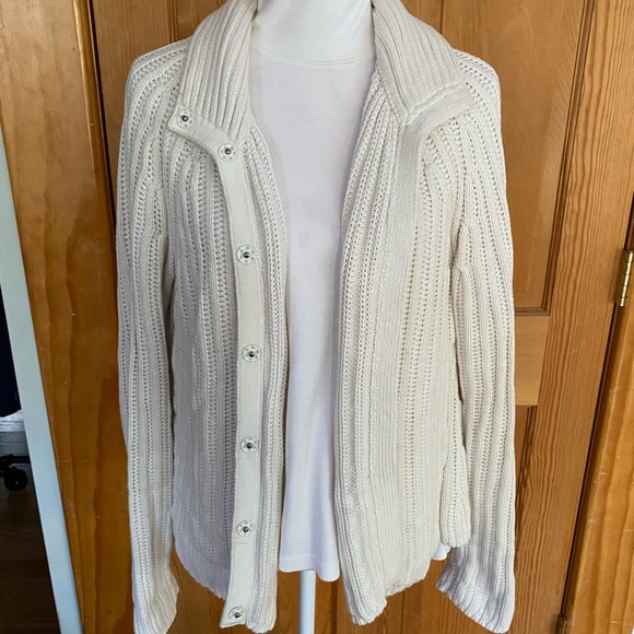 Banana Republic Cashmere and Cotton Cardigan Sweater in Size XL. - Picture 4 of 9